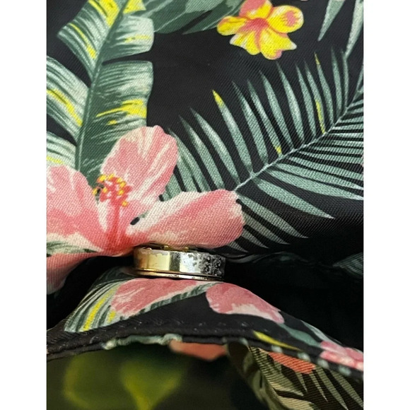 MADDEN Girl Floral Tropical Hibiscus Nylon Weekender Bag, EUC - Picture 11 of 12